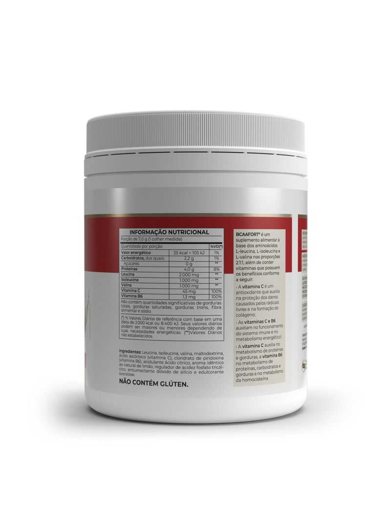 BCAA FORT® Sabor Limão 210g - Imagem 3