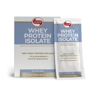 Whey protein isolate - 15 sachês 15g - Vitafor