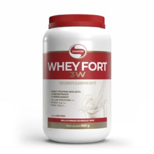 WHEY FORT® 3W: Whey Protein Isolado, Concentrado e Hidrolisado Neutro 900g