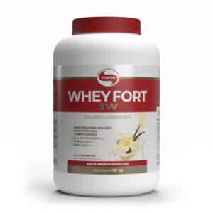 WHEY FORT® 3W: Whey Protein Isolado, Concentrado e Hidrolisado sabor Baunilha 1.800g