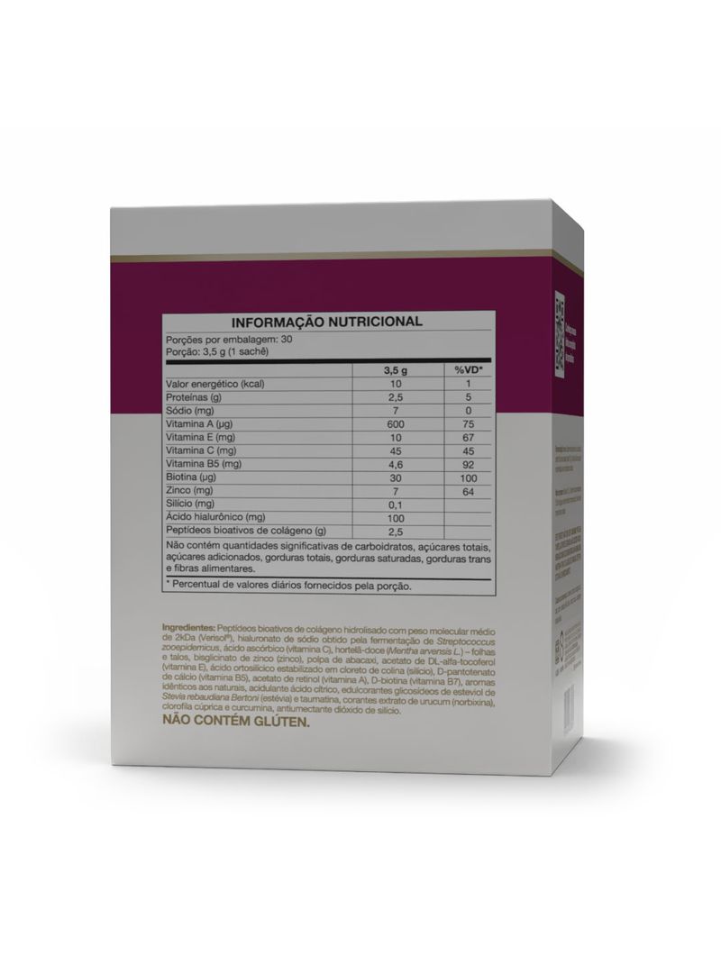 COLAGENTEK® BEAUTY Sabor Abacaxi c/ Hortelã 30 Sachês 3,5g - Imagem 4