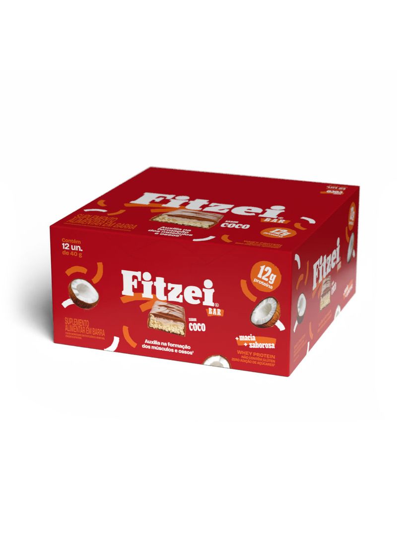 FITZEI® Bar: Display c/12 barras 40g - Coco - Imagem 2