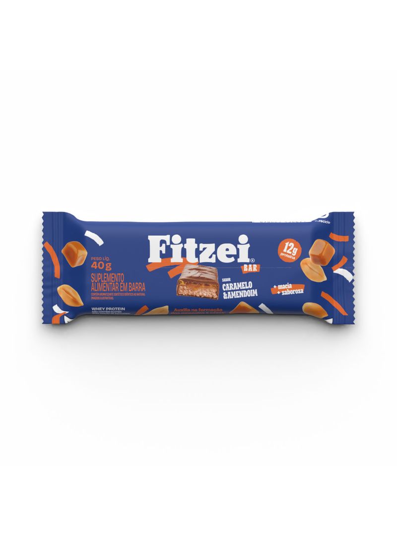 FITZEI® Bar: Display c/12 barras 40g - Caramelo e Amendoim - Imagem 3