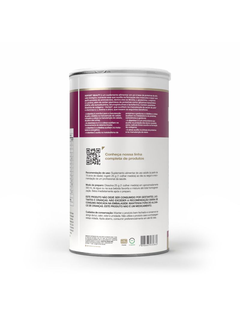 ISOFORT® BEAUTY: whey protein de sabor Baunilha 450g - Imagem 3