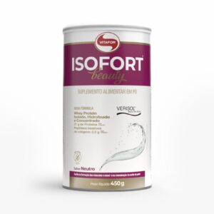 ISOFORT® BEAUTY: whey protein isolado hidrolisado com colágeno Verisol® 450g Neutro