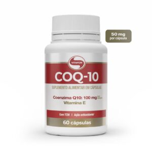 COQ-10: Coenzima Q10 e Vitamina E (100mg) - 60 Cap